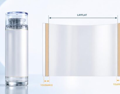 Wymiary przed drukiem etykiet sleeve